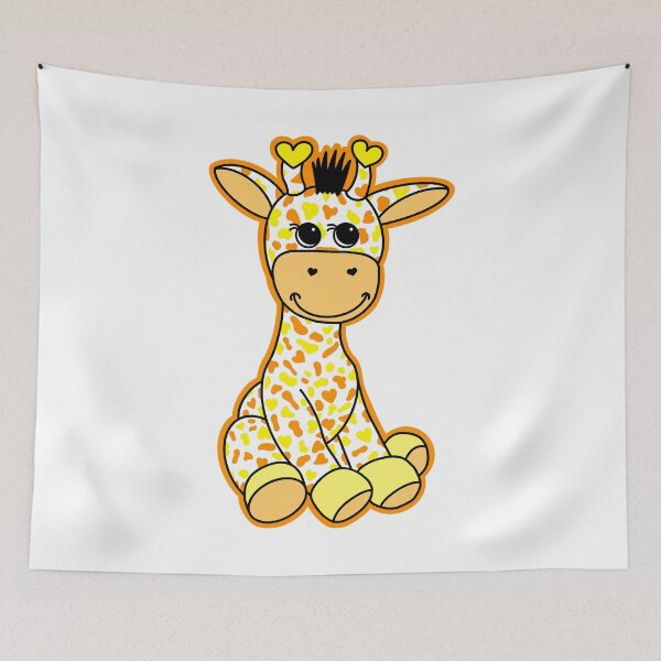Item preview, Cute Maverique Pride Flag Giraffe Orange Yellow White designed and sold by JoyfulJen.