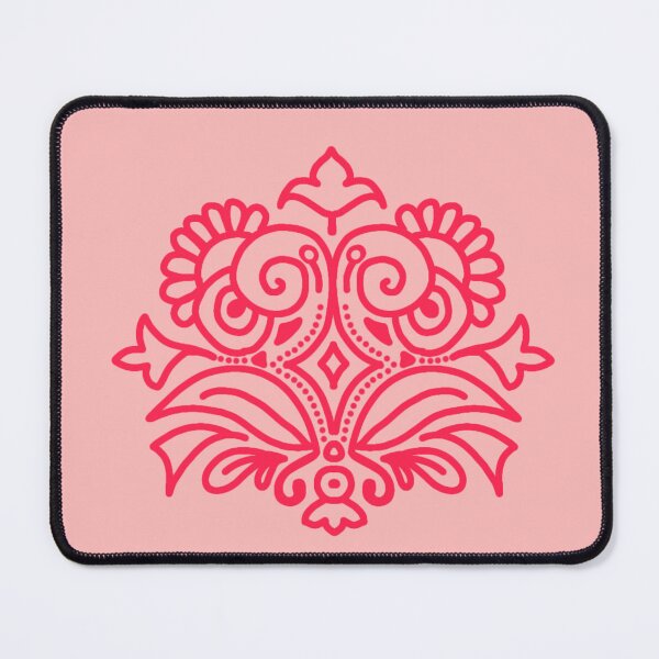 Item preview, Red folk motif designed and sold by Kalpa.