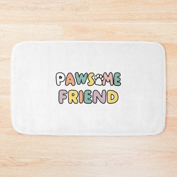 Item preview, "Pawsome friend" funny pun design designed and sold by Rare By Hero.