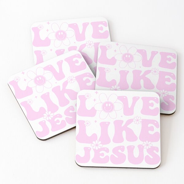 Item preview, Love Like Jesus Girly Design in Pink designed and sold by jugglingelephant.