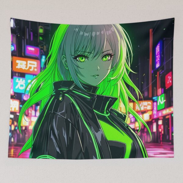 Item preview, Anime green city life designed and sold by AdultAnime.