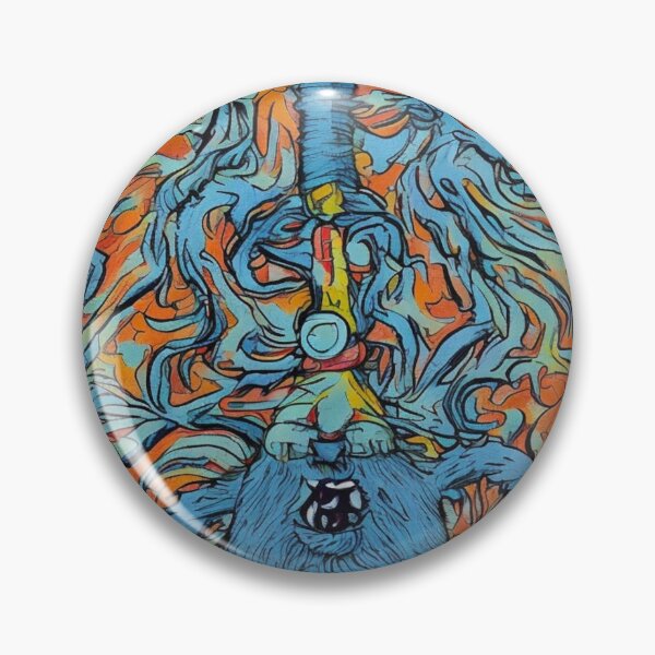 Item preview, Psychedelic Blue Monster	 designed and sold by niuroibaconopi.