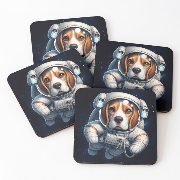 Item preview, Beagle floating in a spacesuit designed and sold by Bluetuc.