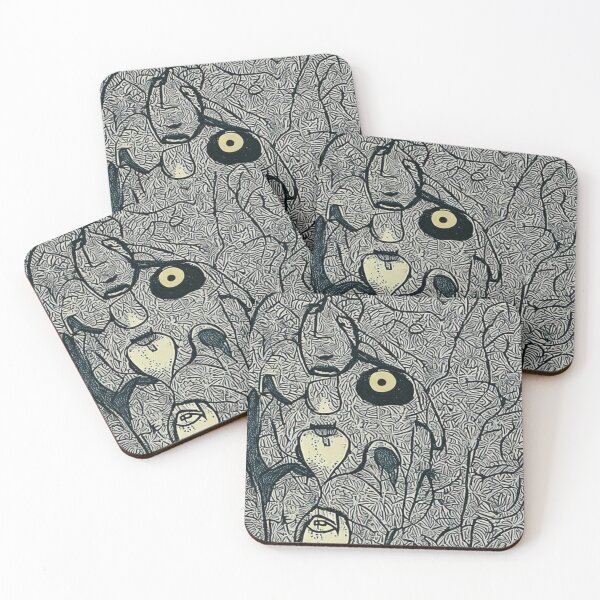 Item preview, Abstract Mythical Faces	 designed and sold by niuroibaconopi.