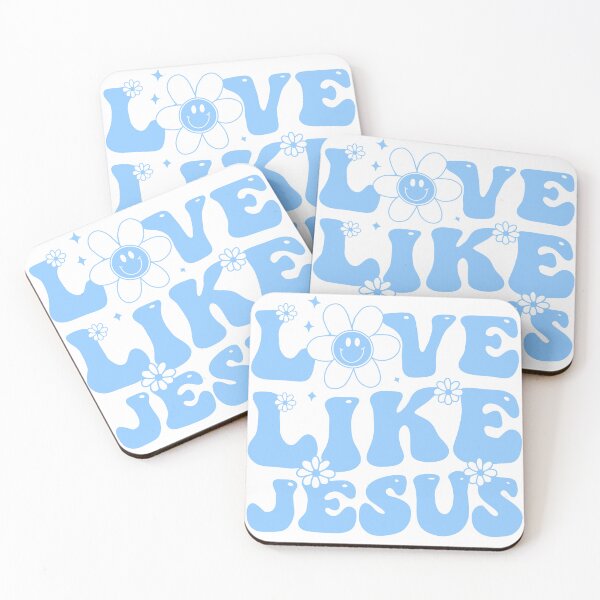 Item preview, Love Like Jesus Girly Design in Blue designed and sold by jugglingelephant.