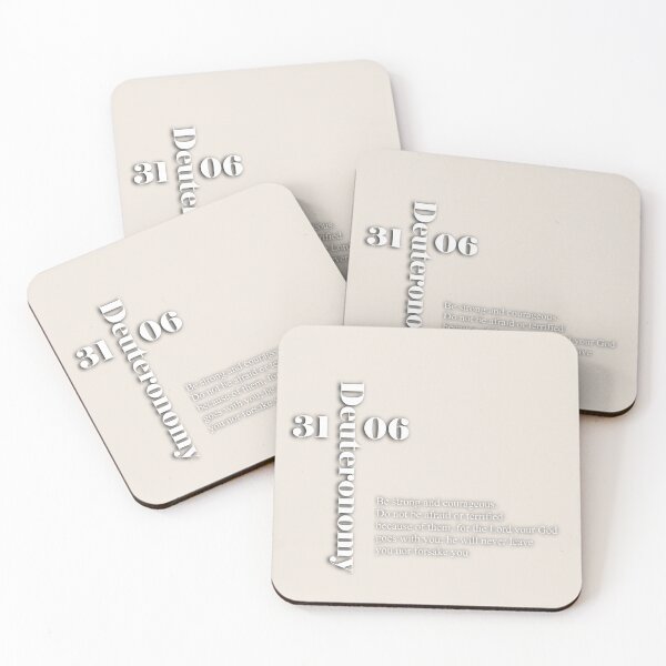 Item preview, Bible verse about strength- Deuteronomy 31:6 designed and sold by Gracie_Designs.