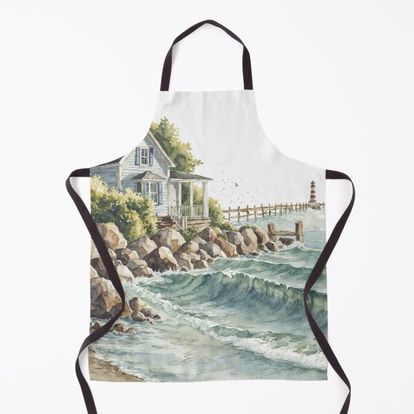 Artikelvorschau, Häuser am Meer entworfen und verkauft von AntiqueWhiteArt.
