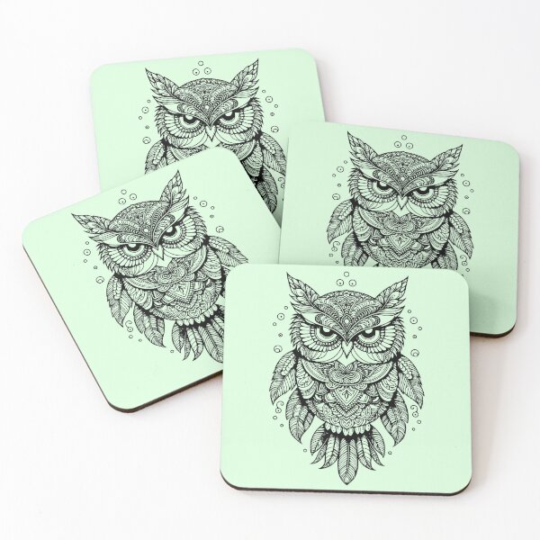 Item preview, Owl Mandala Vector Art designed and sold by AnalajiaDesigns.
