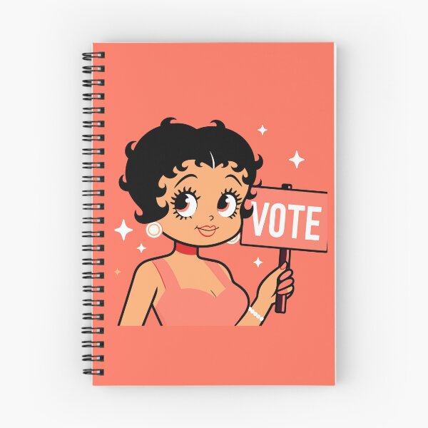 Artikelvorschau, Süßes, von Betty Boop inspiriertes Peach Vote-Design entworfen und verkauft von Artbyminga.