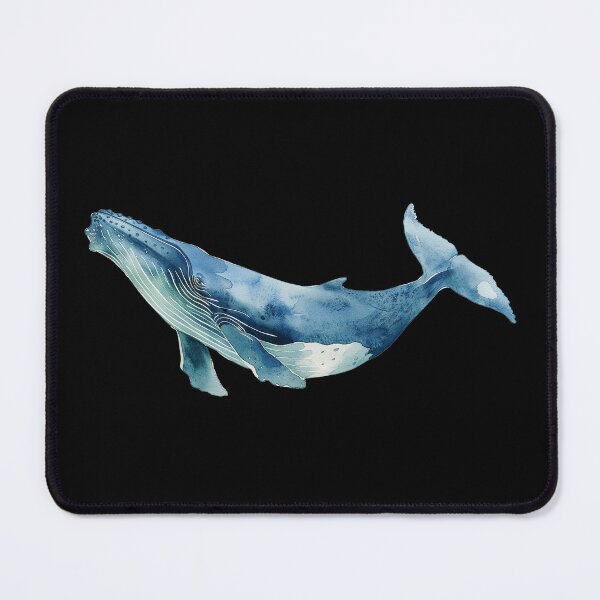 Item preview, blue whale watercolor designed and sold by PandaKunst.