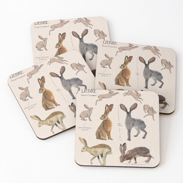 Item preview, Vintage poster hares  designed and sold by halrinach24.