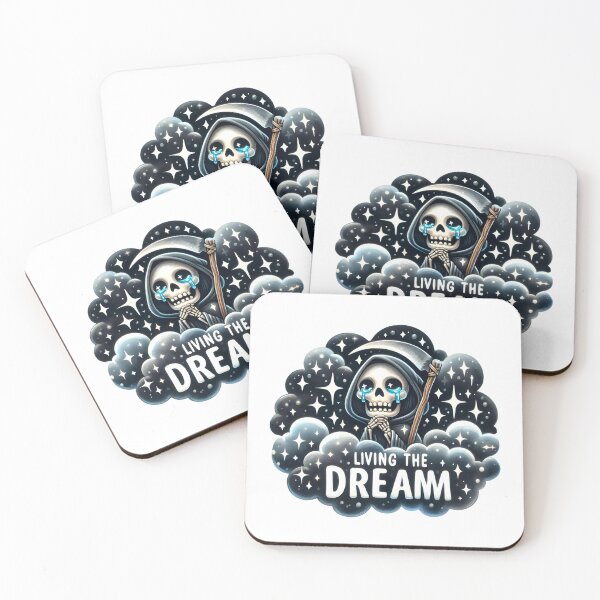 Item preview, Crying skeleton. Grim reaper. Living the dream  designed and sold by marielkoks.