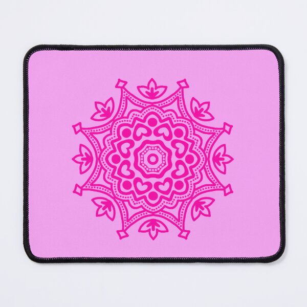 Item preview,  Pink circular folk motif designed and sold by Kalpa.