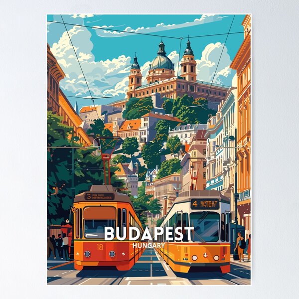 Aperçu de l'œuvre Budapest Hongrie - Art du voyage créée et vendue par Marciolini.