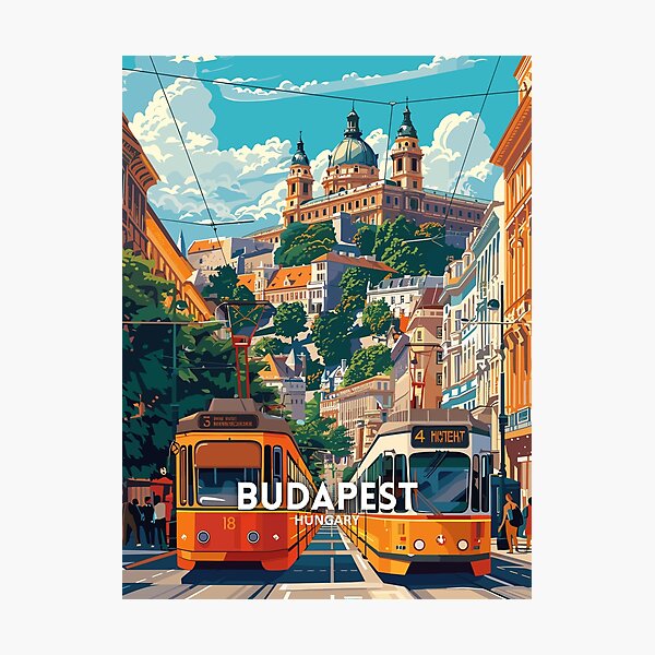 Item preview, Budapest Hungary - Travel art designed and sold by Marciolini.