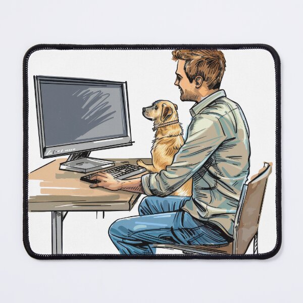 Item preview, I Love My Co-Workers Work From Home Dog designed and sold by Wormy-23.