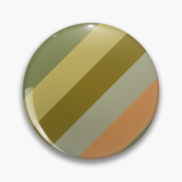 Item preview, Retro Diagonal Stripes in Vintage Olive Green and Cantaloupe Orange designed and sold by kierkegaard.