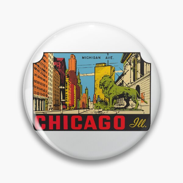 Item preview, Michigan Ave Chicago Vintage Style designed and sold by Decal Mania.