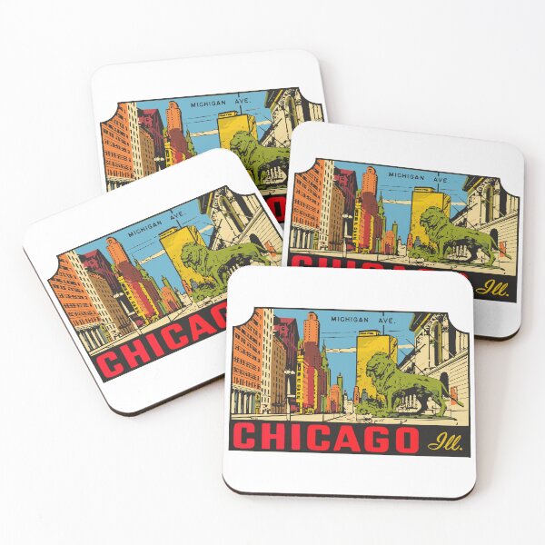 Item preview, Michigan Ave Chicago Vintage Style designed and sold by Decal Mania.