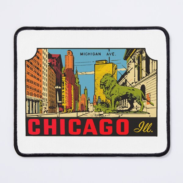 Item preview, Michigan Ave Chicago Vintage Style designed and sold by Decal Mania.