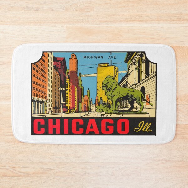 Item preview, Michigan Ave Chicago Vintage Style designed and sold by Decal Mania.