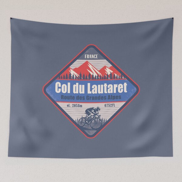 Item preview, Col du Lautaret France Cycling Mountain Design designed and sold by CynthiaGraphics.