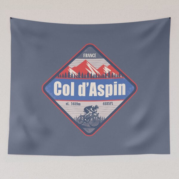 Item preview, Col d'Aspin France Cycling Mountain Design designed and sold by CynthiaGraphics.