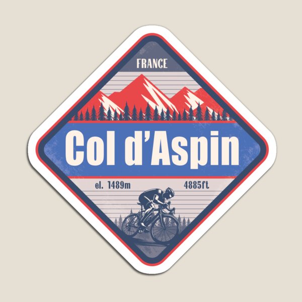Item preview, Col d'Aspin France Cycling Mountain Design designed and sold by CynthiaGraphics.
