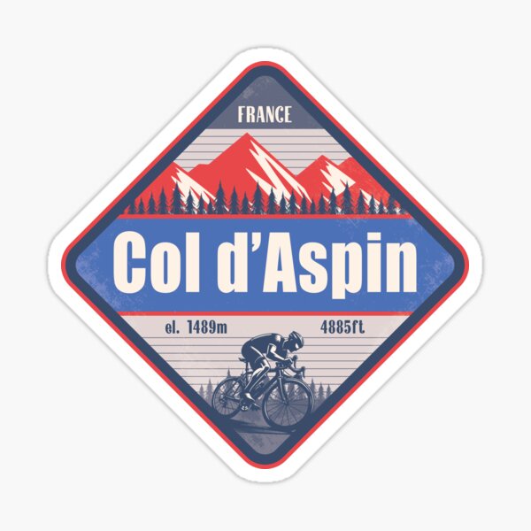 Item preview, Col d'Aspin France Cycling Mountain Design designed and sold by CynthiaGraphics.