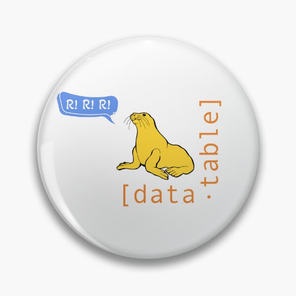 Item preview, Data.table sea lion saying R designed and sold by kbodwin.