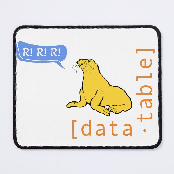 Item preview, Data.table sea lion saying R designed and sold by kbodwin.