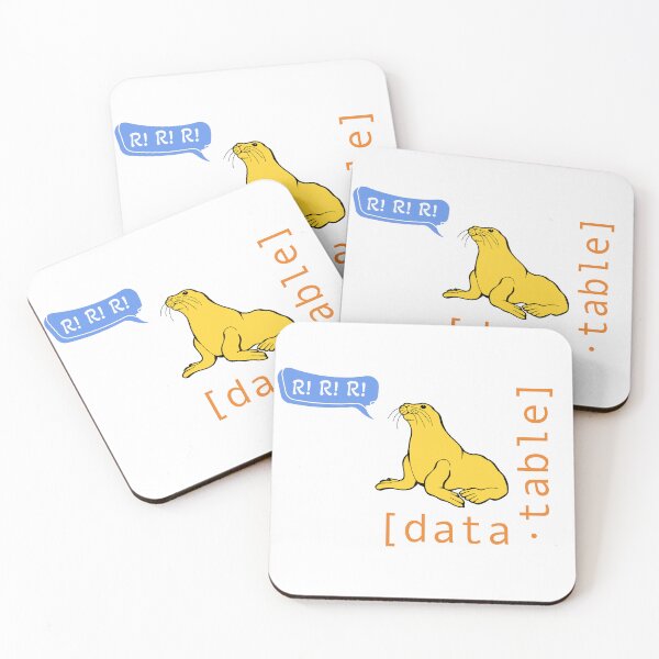 Item preview, Data.table sea lion saying R designed and sold by kbodwin.
