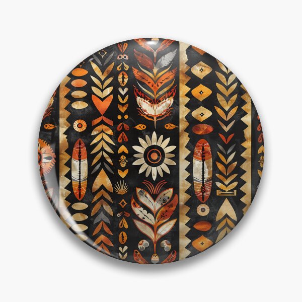 Item preview, Tribal feather ethnic pattern designed and sold by ArtStyleAlice.