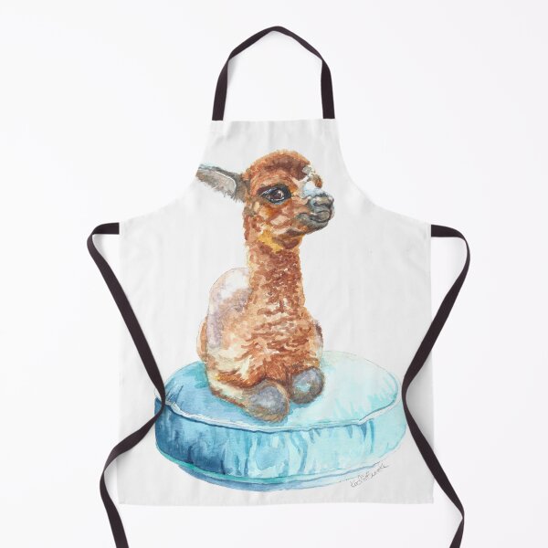 Item preview, baby alpaca on Blue Cushion designed and sold by Redstreake.