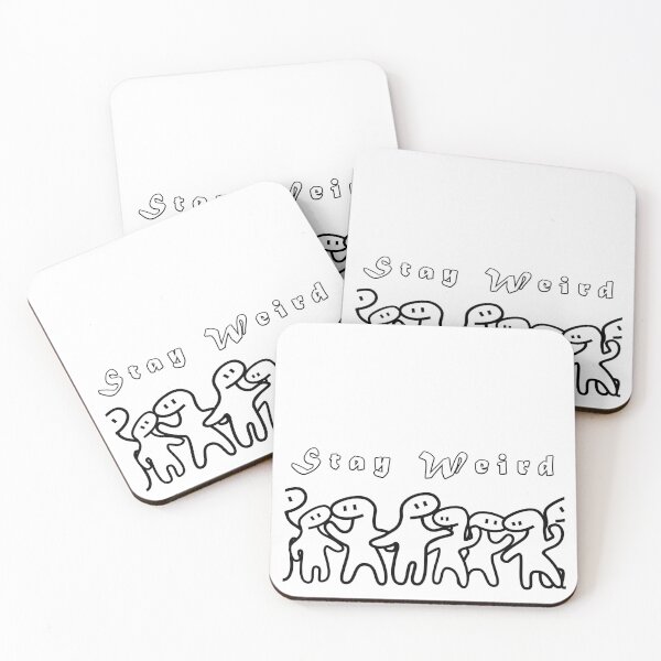 Item preview, wEiRd GuYs StAy WeIrD bLaCk N' wHiTe designed and sold by Spammabelle.