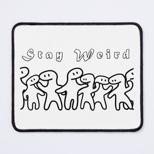 Item preview, wEiRd GuYs StAy WeIrD bLaCk N' wHiTe designed and sold by Spammabelle.