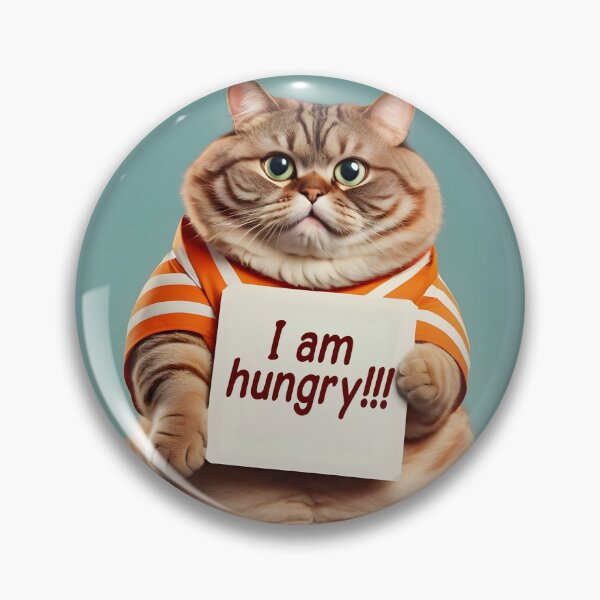 Item preview, Fat hungry cat.  designed and sold by JoraArt.