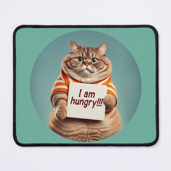 Item preview, Fat hungry cat.  designed and sold by JoraArt.