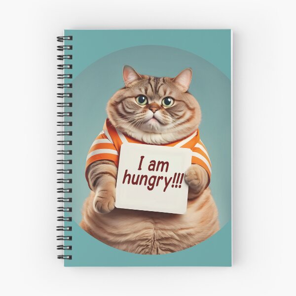 Item preview, Fat hungry cat.  designed and sold by JoraArt.