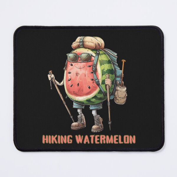 Item preview, Hiking Watermelon: Venture Outside With A Quirky Adventure Buddy designed and sold by elynne9.