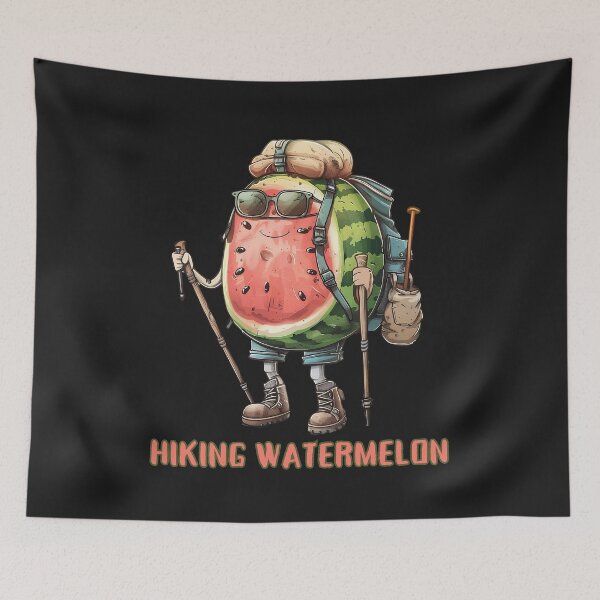 Item preview, Hiking Watermelon: Venture Outside With A Quirky Adventure Buddy designed and sold by elynne9.