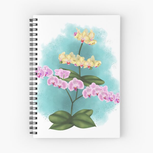 Item preview, Pink and yellow orchids designed and sold by AssortedDrawings.
