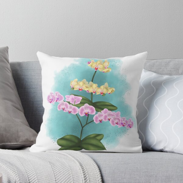 Artikelvorschau, Rosa und gelbe Orchideen entworfen und verkauft von AssortedDrawings.