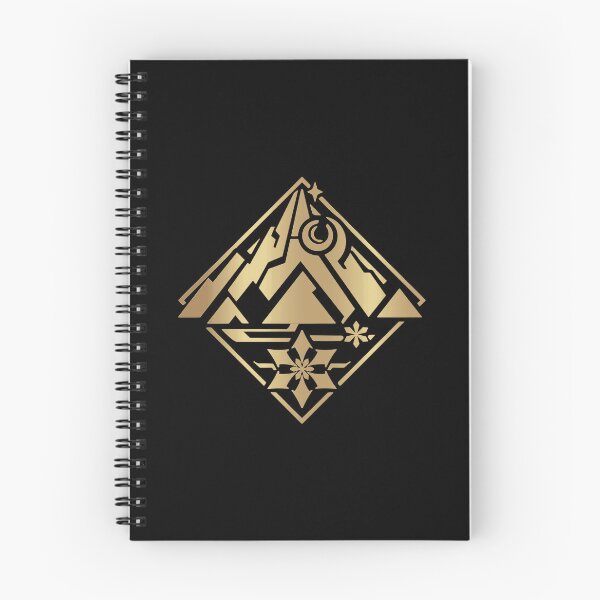 Item preview, Dragonspine Genshin Impact Area Emblem Gold Symbol designed and sold by Kubala Designs.