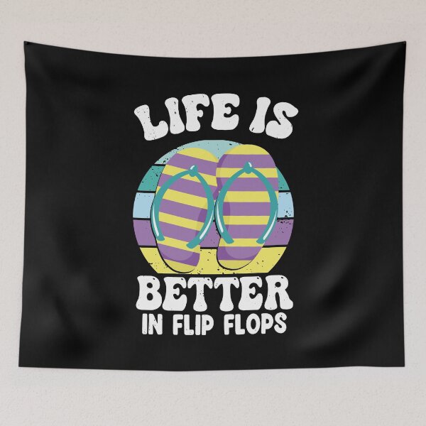 Item preview, Funny Life is better in Flip Flops - Beach Gift designed and sold by najma12.