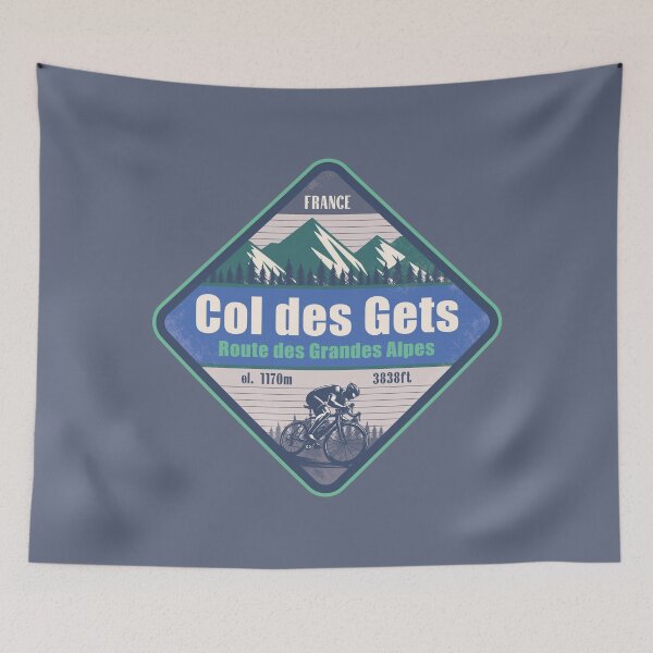 Item preview, Col des Gets France Cycling Mountain Design designed and sold by CynthiaGraphics.