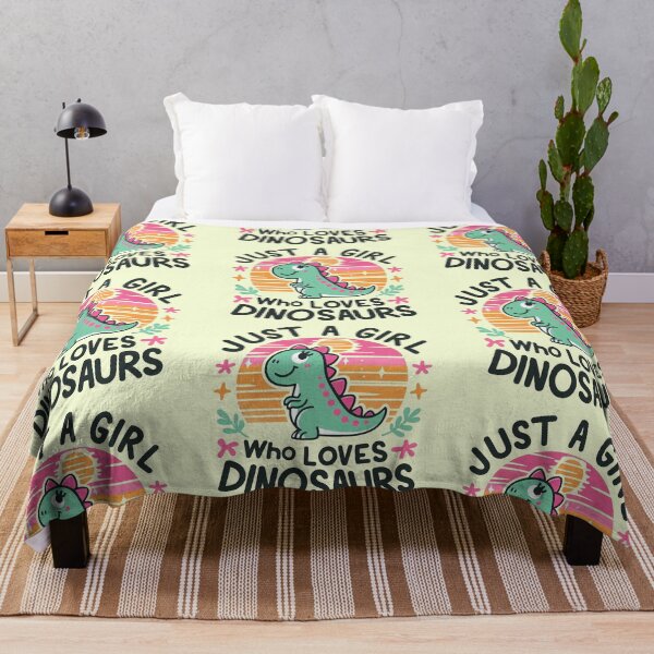 Item preview, Just a girl who loves dinosaurs designed and sold by Vkinsify.