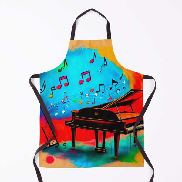 Item preview, Musical Chromatics: Piano and Colorful Notes Design designed and sold by GrizzlyCollective.