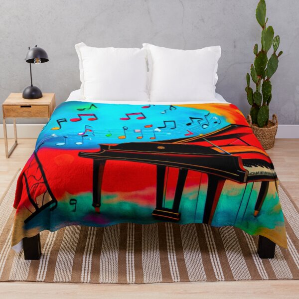 Item preview, Musical Chromatics: Piano and Colorful Notes Design designed and sold by GrizzlyCollective.