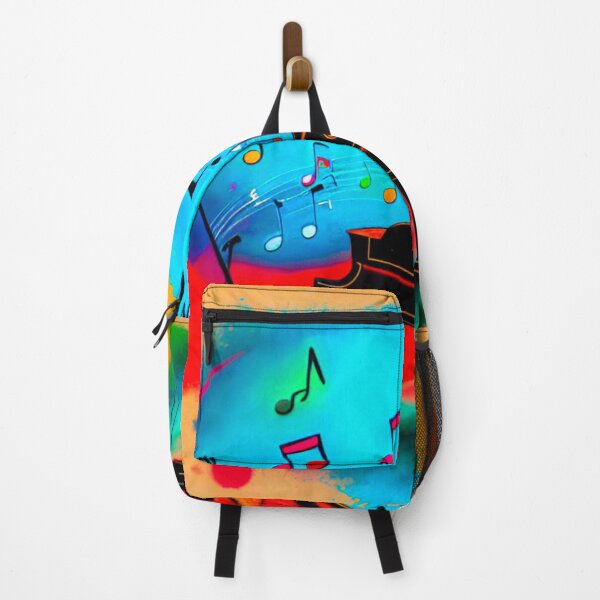 Item preview, Musical Chromatics: Piano and Colorful Notes Design designed and sold by GrizzlyCollective.